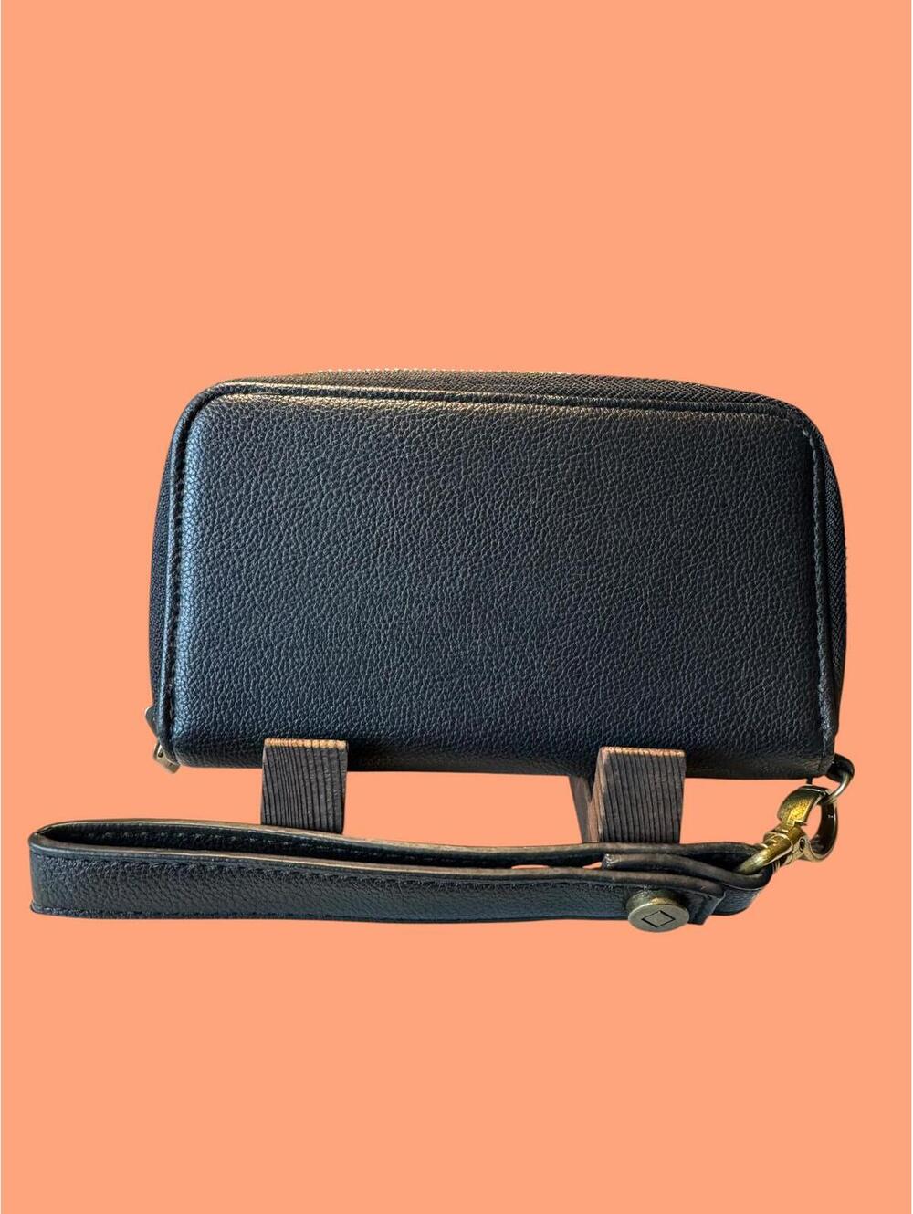 Thirty-One Black Wristlet Wallet with Zip Pocket